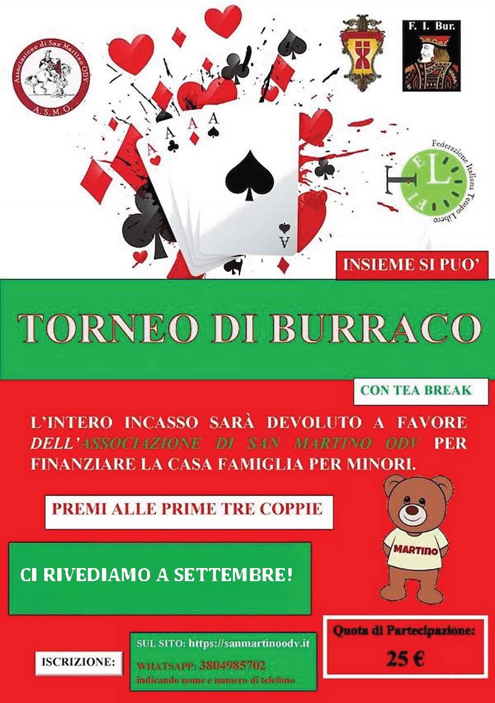 Locandina Torneo Burraco